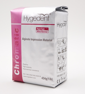 Hygedent Alginate Dust Free High Elasticity 1lb Bag (Setting/phase: Chromatic Fast Set Mint Flavor )